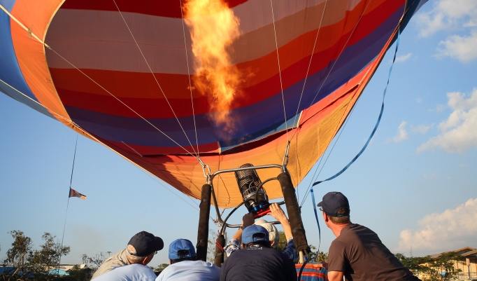 Heißluftballonfahrt in Hainichen