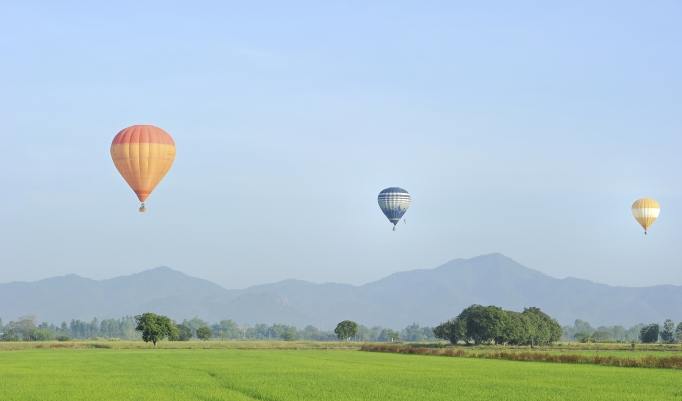 Heißluftballonfahrt in Ansbach