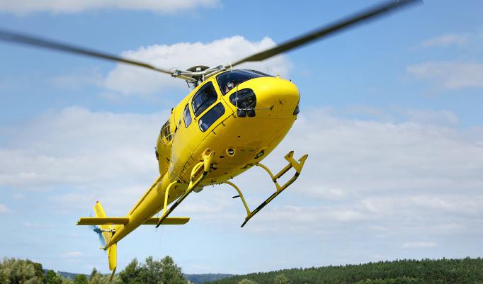 Gelber Helikopter