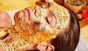 pflegende und verjüngende Goldmaske