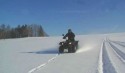 Schneespuren vom Quad
